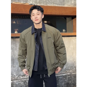 春秋假两件牛仔拼接夹克外套男（加棉款2297）2397-P120,男装工装外套,电商D236-1（原A051-1）