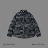 2025秋装复古格纹牛仔外套男夹克男上衣服JK2289-P95，男装工装外套，电商D236-1（原A051-1）