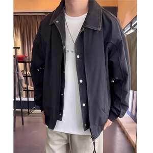 2025秋装牛仔假两件夹克外套男JK5502-P110图片