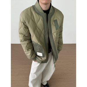 美式棒球领棉服男装二棉加厚夹克外套22067-P135图片