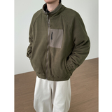 两面穿摇粒绒加厚保暖夹克外套男6626-P125，男装夹克，电商D236-1（原A051-1）