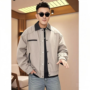 12盎司重工水洗纯棉工装牛仔夹克外套男装JK2502-P110图片