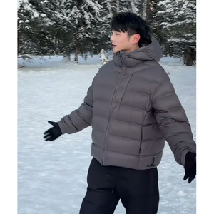 90白鸭绒双面穿排骨羽绒服男连帽外套YR826-P300图片