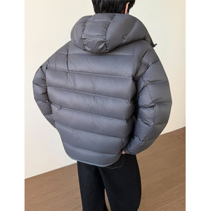 90白鸭绒双面穿排骨羽绒服男连帽外套YR826-P300图片