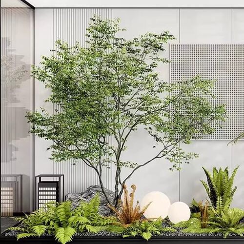 仿真吊钟树马醉木景观橱窗酒店商场大型室内外造景软装绿植假树