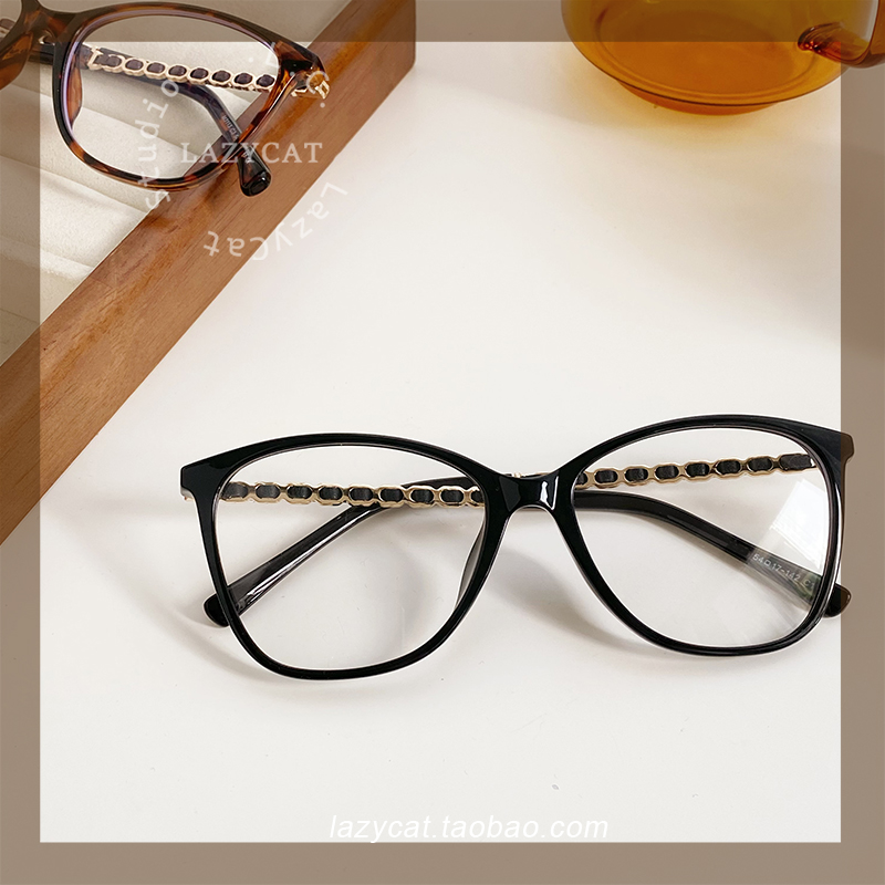 赵露丝同款3408眼镜链条编织镜