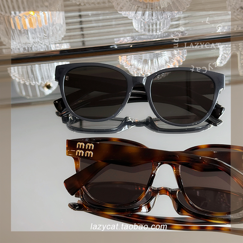 复古方圆形太阳眼镜框韩版遮阳女