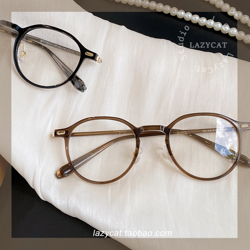 高品质小众日系复古眼镜框