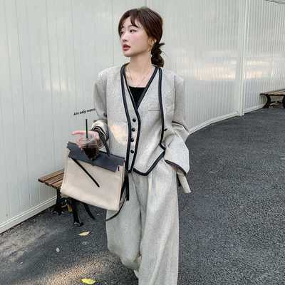 姐系贵感穿搭一整套西装套装女秋季2025新款休闲高级感长裤