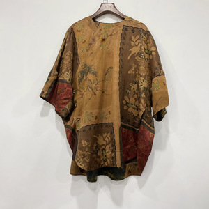 鸿洛顺德香云纱国风复古太太服女士大码宽松重磅皮子料茶服上衣潮
