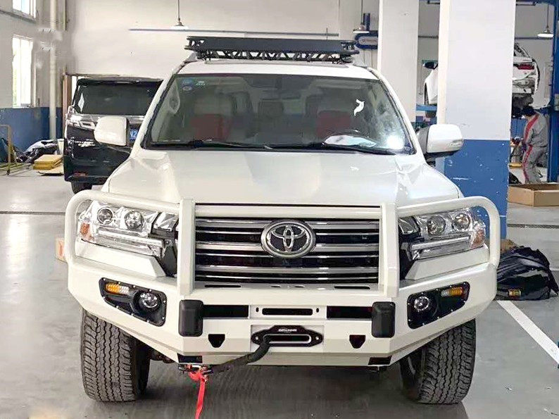 丰田陆巡lc100越野lc200超霸雷克萨斯570改装保险杠牛栏前杠