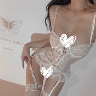 春野山奈qq内衣性感高级风纯欲睡衣女可爱迷人薄款聚拢钢圈睡裙女