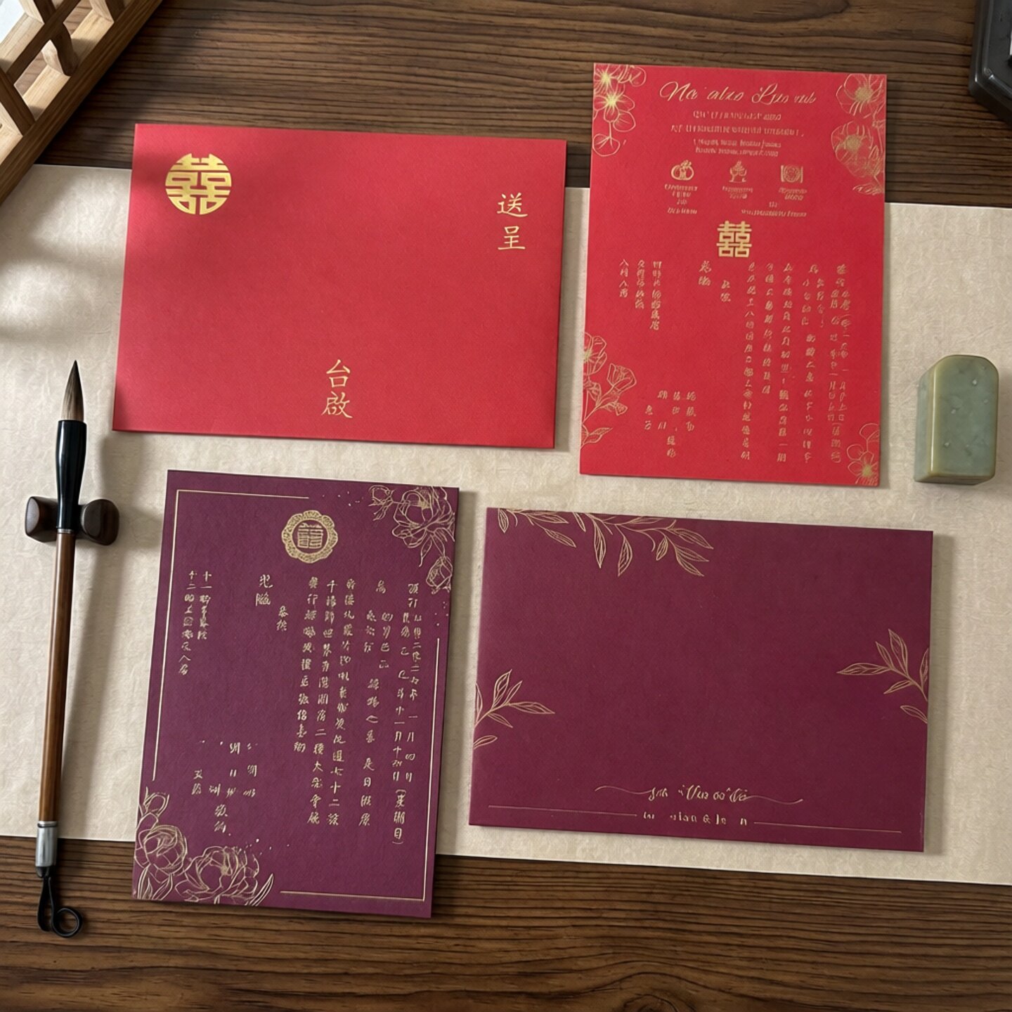 港式结婚请帖请柬订制高档烫金欧式简约喜帖打印版婚礼邀请函印制