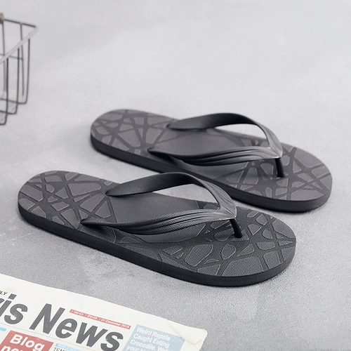 Мужские летние сланцы для отдыха, пляжная обувь, туфли, нескользящие слайдеры, тапочки, в корейском стиле