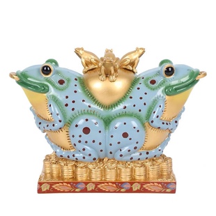 李居明吉祥物大蛙财摆件八白正才位客厅办公摆设