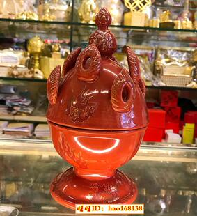 陶瓷李居明吉祥物【火卸】五行补火化口舌三碧是非火卸炉家居摆件