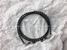 Очки цепи hmbvs形象颜值单品可当挂链手工制作天然7a黑玛瑙挂脖眼镜链