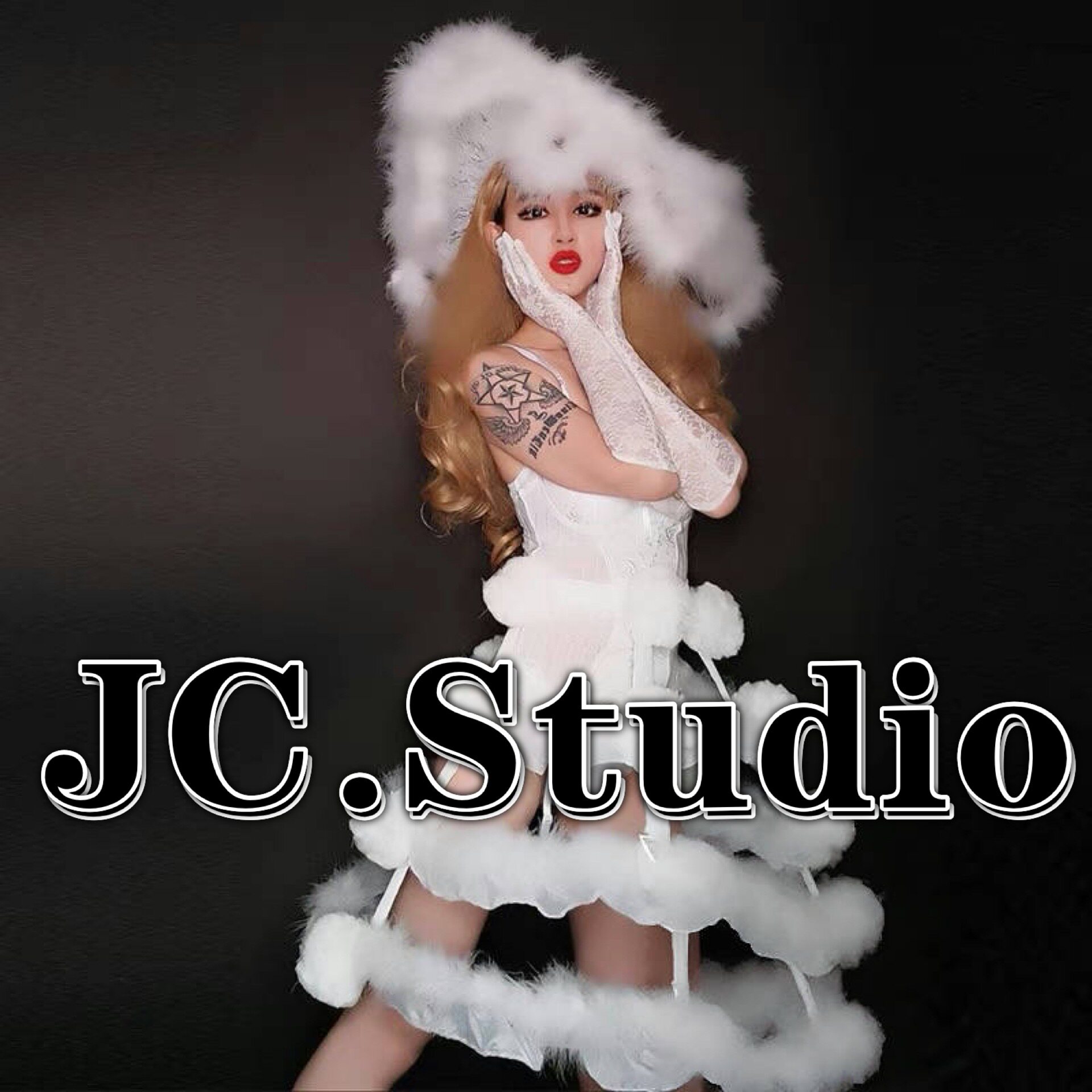 白色圣诞节酒吧GOGO演出服装毛球流苏帽性格套装ds舞队领舞服裙子