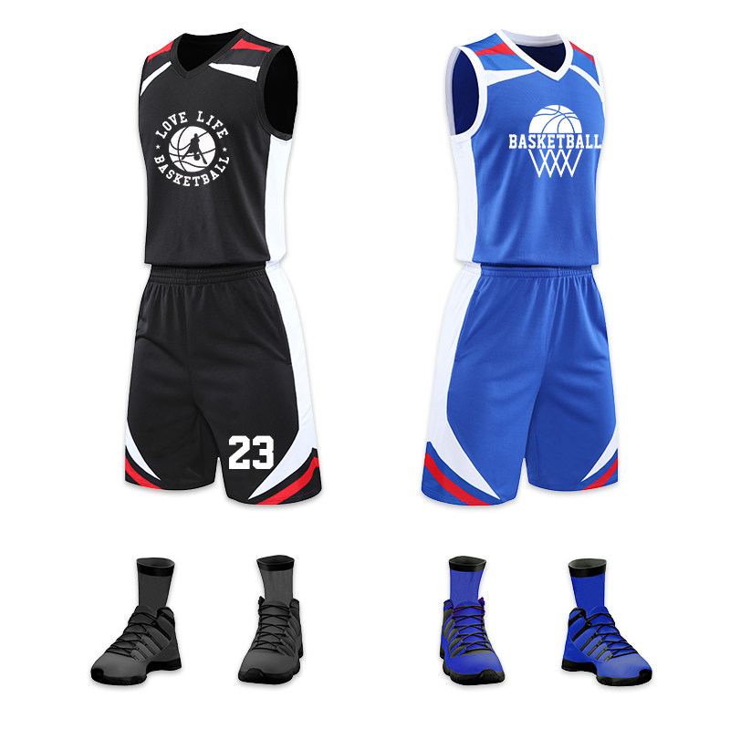 加大码篮球服套装男女学生速干运动背心训练队服比赛球衣团购印字