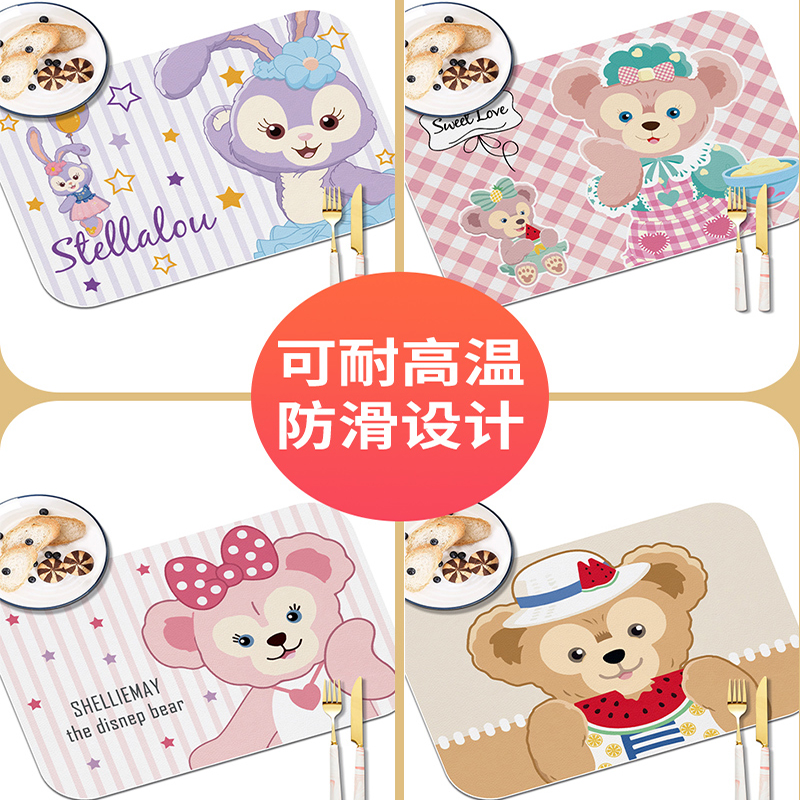 儿童餐垫ins风高级感桌布防水防油小学生餐布午餐写字台书桌面垫