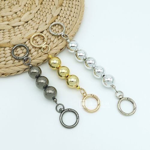 diy大颗金珠延长链手提包链配件