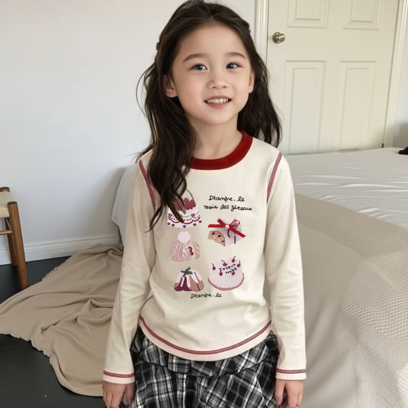 女童纯棉长袖t恤春秋儿童打底衫