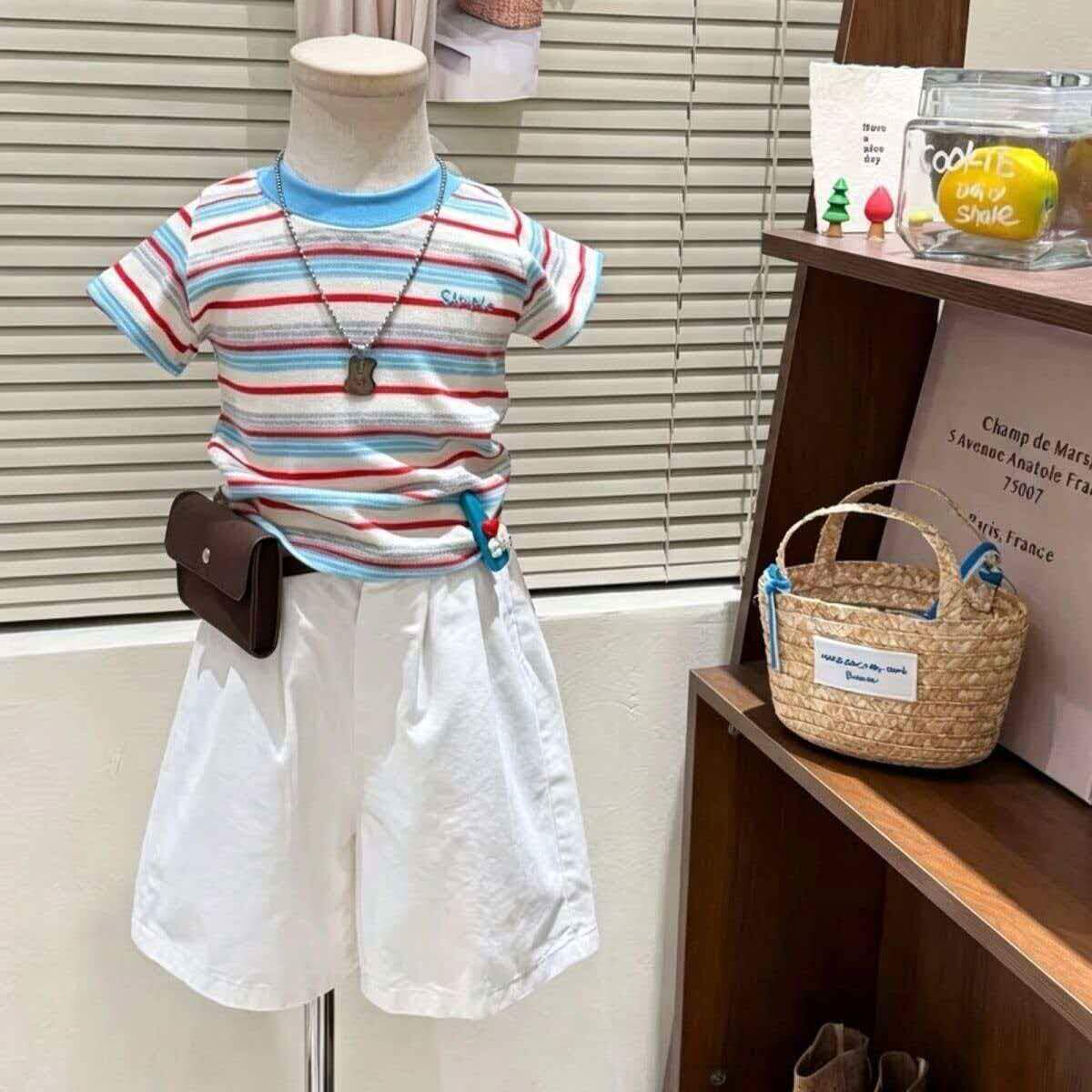 女童夏套装时髦洋气两件套潮衣服