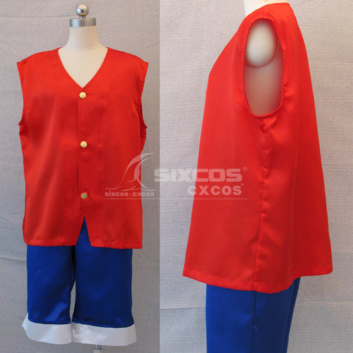 海贼王ONE PIECE 路飞COS服装定做 Luffy Cosplay Costume