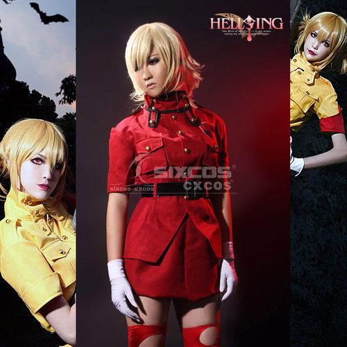 Hellsing地狱之歌皇家国教骑士团Seras西洛斯维多利亚COS服装定做
