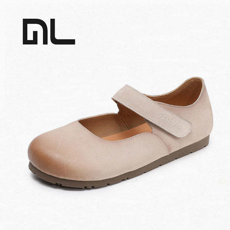 玛丽珍鞋女鞋平底2026新款春季全包勃肯鞋孕妇鞋魔术贴软底真皮鞋,女鞋,时尚休闲鞋,淘宝优惠券,粉丝福利购,淘宝优惠卷