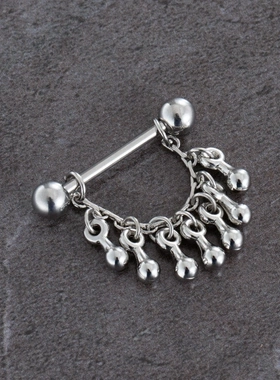 川月钛钢乳链耳链乳钉铃铛链条乳环阴环性感饰品pa刺环穿刺饰品