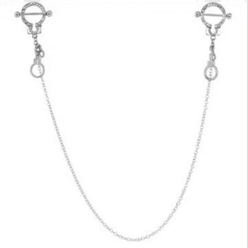 穿刺饰品乳钉川月朋克