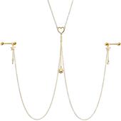 川月穿刺乳环乳钉乳夹穿孔性感欧美情趣私密太阳装 饰胸钉