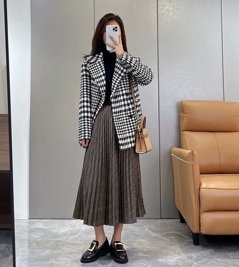 秋冬款亮色休闲百褶A字版休闲毛呢半身裙,女装/女士精品,时尚套装,淘宝优惠券,粉丝福利购,淘宝优惠卷