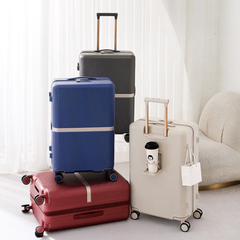 新工艺塑框行李箱20寸登机箱24寸纯PC拉杆箱抗摔旅行箱皮箱
