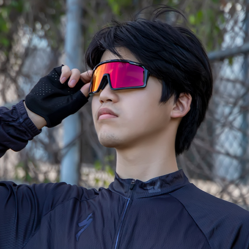 跨境SCVCN骑行眼镜防风炫彩炫彩眼镜户外运动山地公路自行车男女