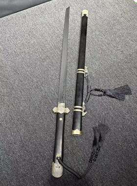 锻打火龙宝剑回纹唐横刀剑乌木纯铜花纹钢一体打造影视刀具未开刃