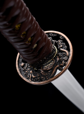 未开刃刀剑手工锻打高锰钢行尸走肉日式刀Katana硬宝剑收藏未开刃