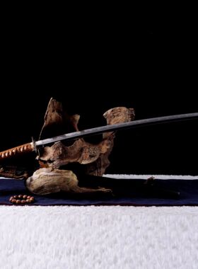 未开刃刀剑三枚合夹钢日式刀具影视武术硬剑防身兵器工艺品未开刃