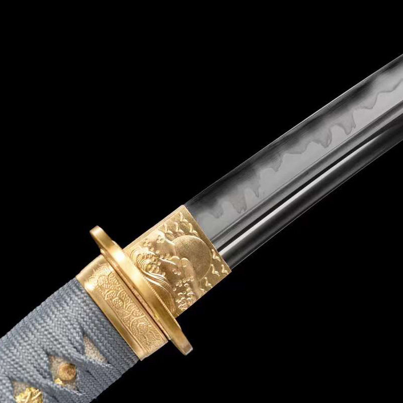金属制刀剑东洋居合12寸T10烧刃仕上研日式小乌丸手工锻打未开刃