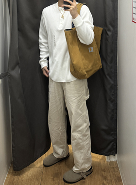 SSLstudio直筒工装裤宽松阔腿日系慵懒户外多口袋休闲复古百搭裤