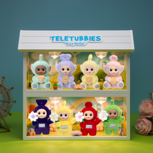 适用泡泡玛特天线宝宝系列说你好手办盲盒玩具毛绒场景收纳展示盒