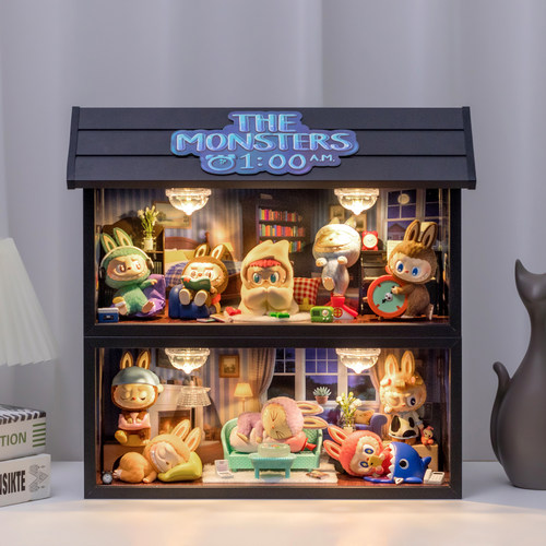 LABUBU凌晨一点系列盲盒展示盒