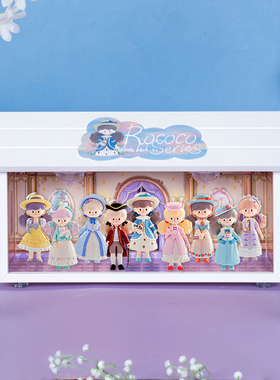 寻找独角兽molinta梦回洛可可系列盲盒场景展示盒摆件潮玩手办