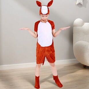 六一儿童节动物服装幼儿园舞台剧聪明的小毛驴服装驴子演出服夏薄