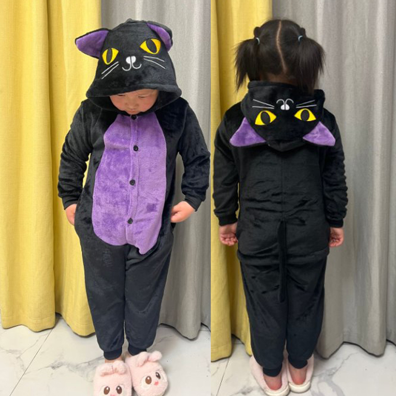 小猫演出服儿童搞怪衣服午夜猫装