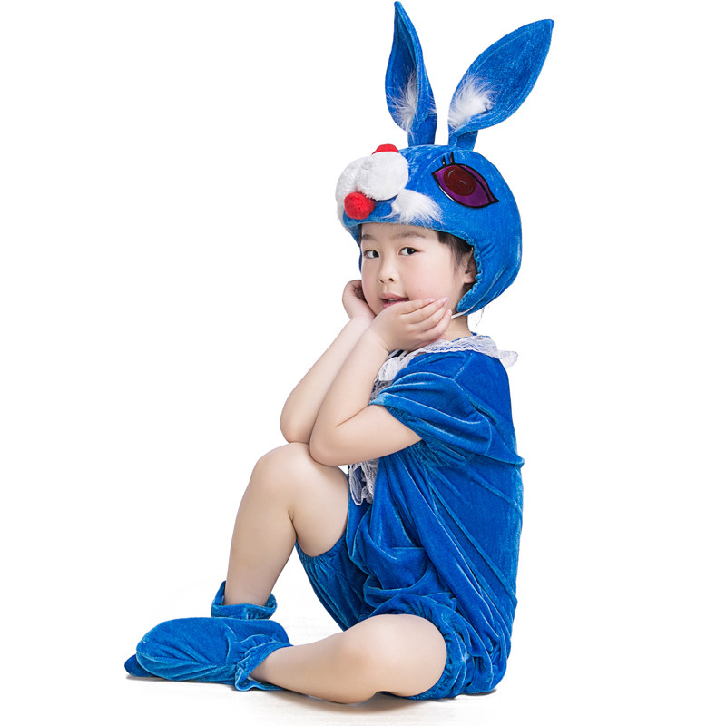 六一幼儿园兔子舞服装小兔子乖乖演出服男童夏女童可爱动物装扮薄