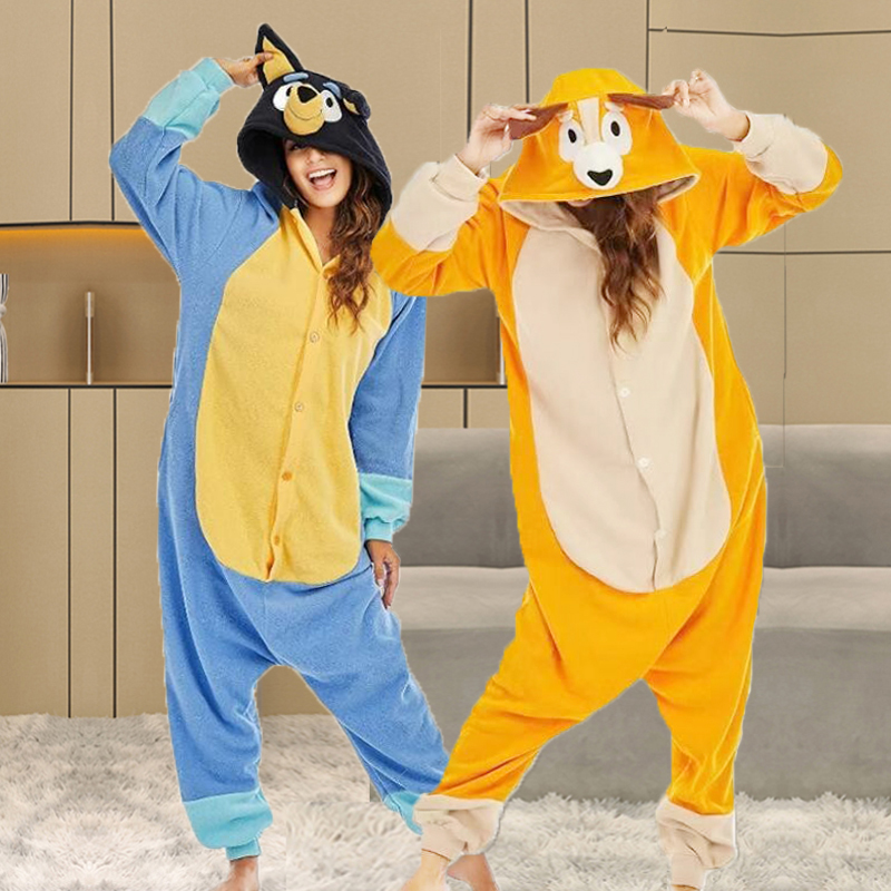 宾果布鲁伊衣服男童小狗睡衣派对