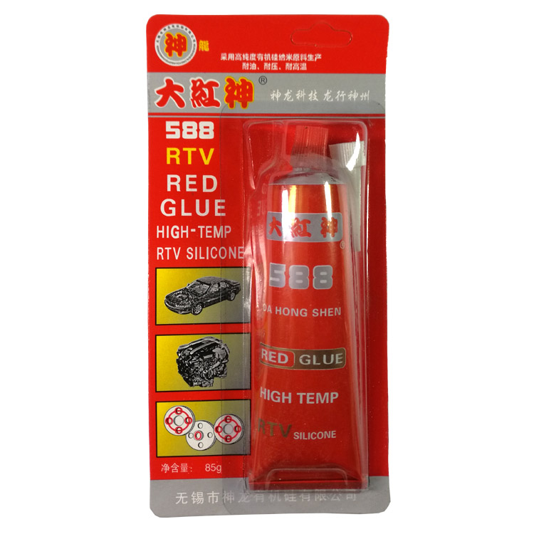 大红神588密封胶发动机大修胶588红胶免垫胶85克发动机密封胶防水