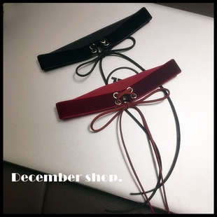 choker项圈项链丝绒绑带系带蝴蝶结时尚 韩款 短颈带脖带锁骨链 包邮